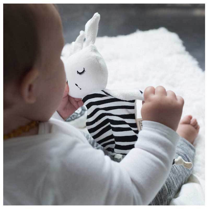 Wee Gallery Organic Cuddle Bunny - Stripes | Koop.co.nz