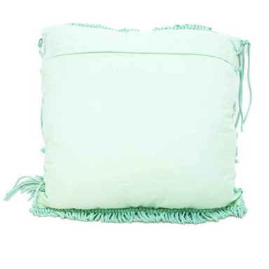 Stoneleigh & Roberson Turquoise Macrame Cushion (45cm) | Koop.co.nz