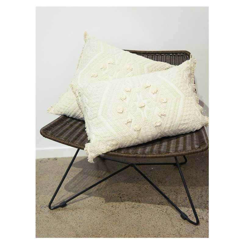 Banyan Home Intan Fringe Cushion (50cm) | Koop.co.nz