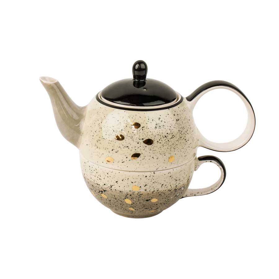 Cha Cult Splatter Teapot For One Set | Koop.co.nz
