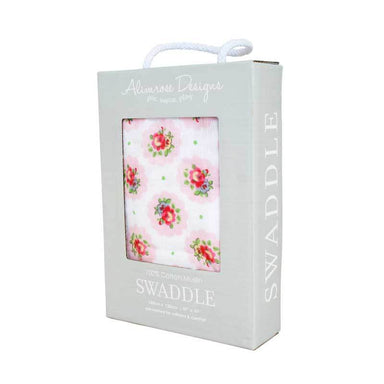 Alimrose Muslin Swaddle Wrap – Floral Medallion | Koop.co.nz