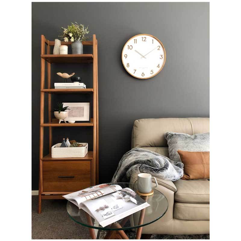 One Six Eight Scarlett White Wall Clock (35cm) | Koop.co.nz