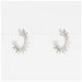 Stella & Gemma Silver Sunburst Earrings | Koop.co.nz