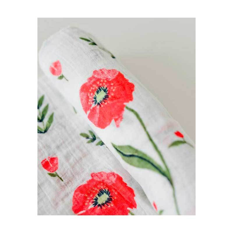Little Unicorn Cotton Muslin Swaddle – Summer Poppy | Koop.co.nz