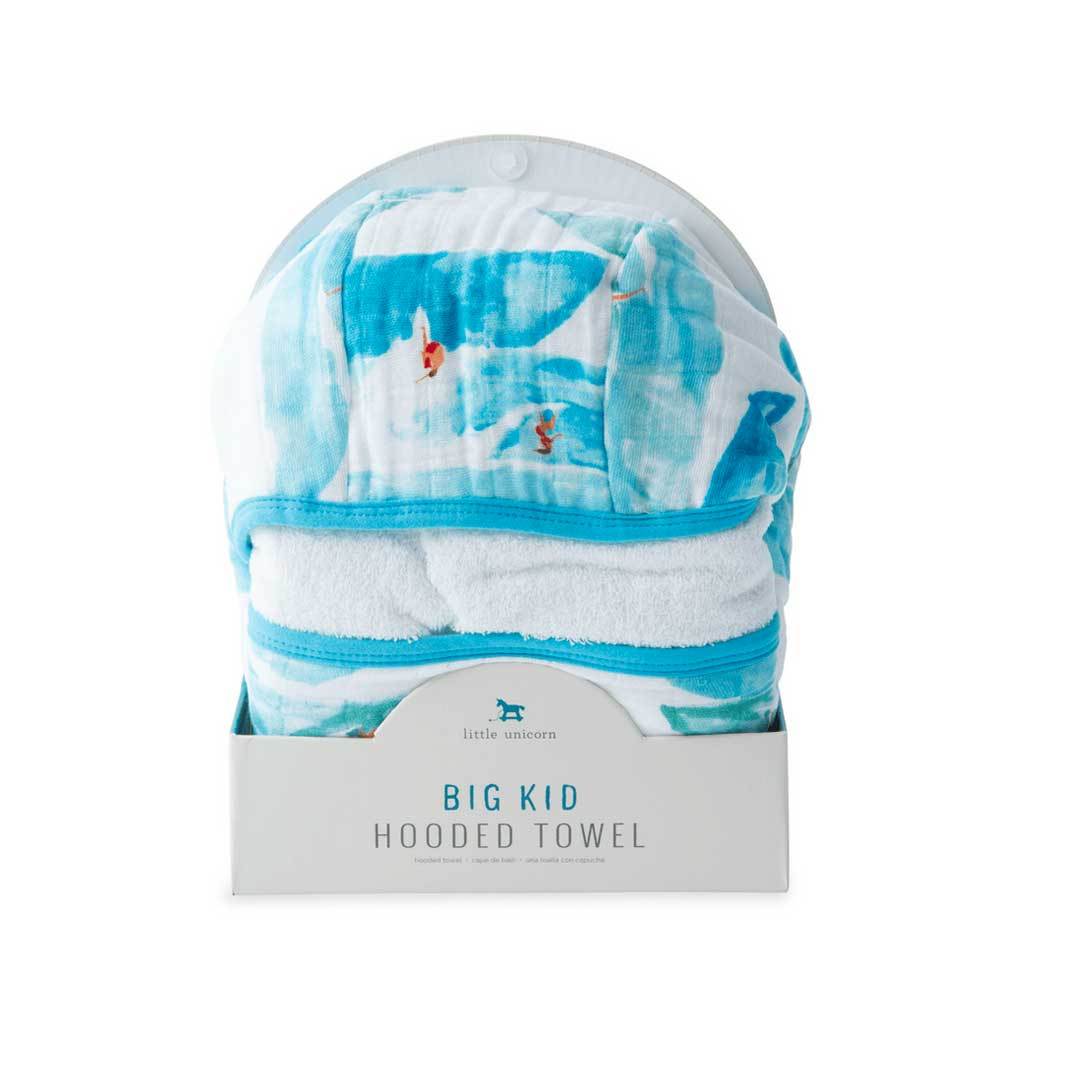 Little Unicorn Big Kids Hooded Towel – Surf | Koop.co.nz