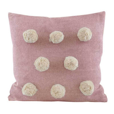 Raine & Humble Pink Pom Pom Cushion (50cm) | Koop.co.nz
