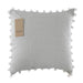 Raine & Humble Chambray Pom Cushion - Grey (45cm) | Koop.co.nz