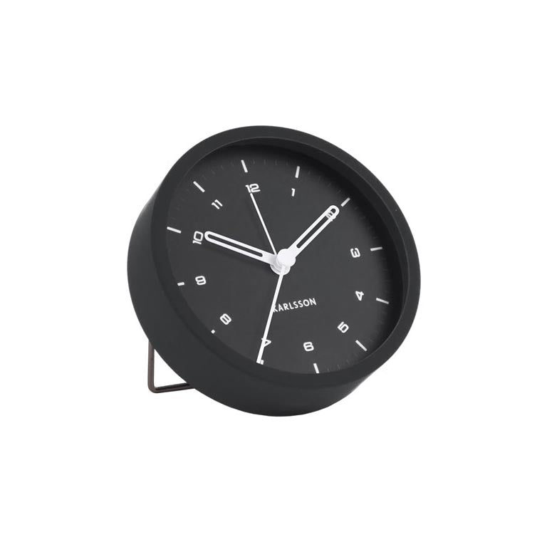Karlsson Tinge Alarm Clock - Black | Koop.co.nz