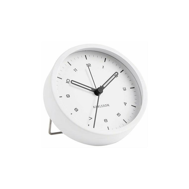 Karlsson Tinge Alarm Clock - White | Koop.co.nz