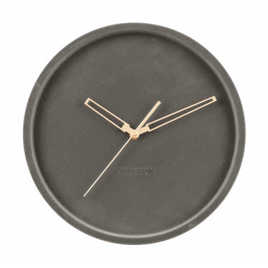 Karlsson Lush Velvet Wall Clock - Grey (30cm) | Koop.co.nz
