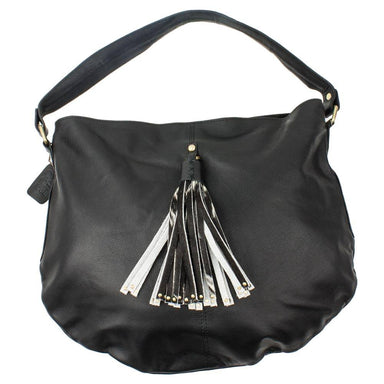 The Design Edge Dublin Bag - Jersey Hairon & Black Leather | Koop.co.nz