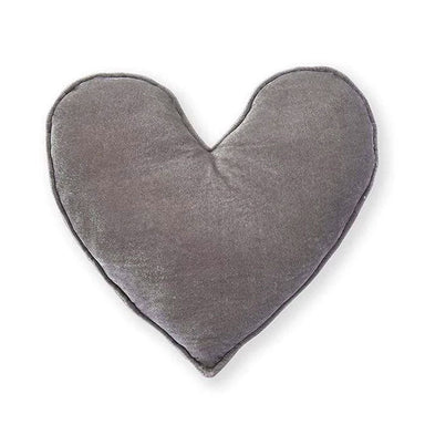Nana Huchy Velvet Heart Cushion - Grey (40cm) | Koop.co.nz