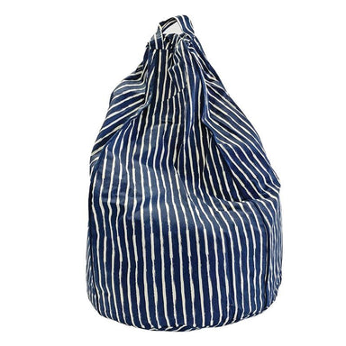 Cocoon Couture Kids Navy Stripe Bean Bag & Liner - Large | Koop.co.nz