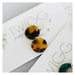 Twigg Dark Tortoiseshell Disc Earrings | Koop.co.nz