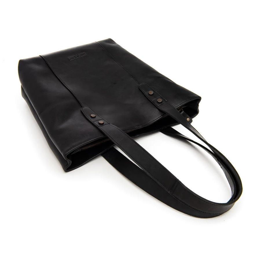 Stitch & Hide Leather Isabelle Tote Shoulder Bag - Black | Koop.co.nz
