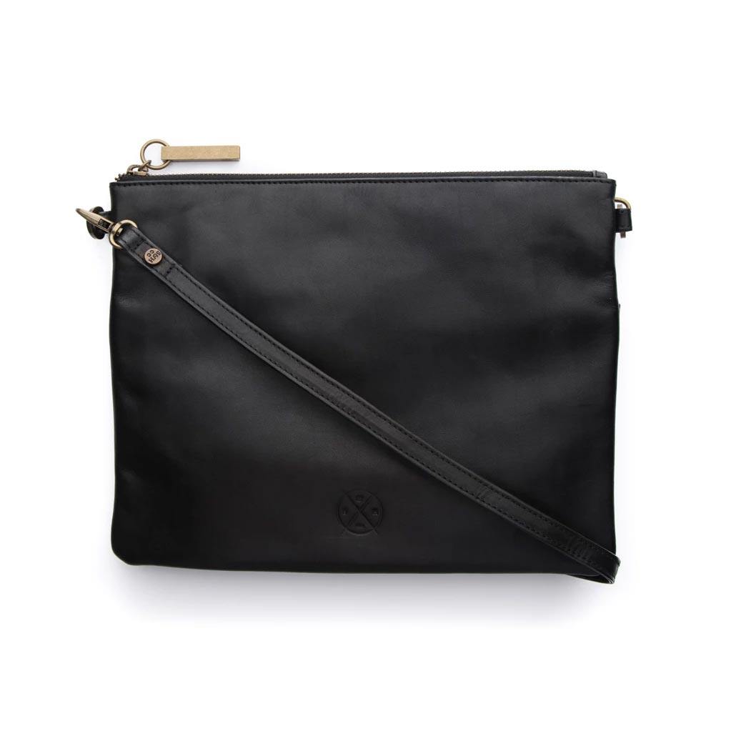 Stitch & Hide Leather Juliette Clutch Bag - Espresso | Koop.co.nz