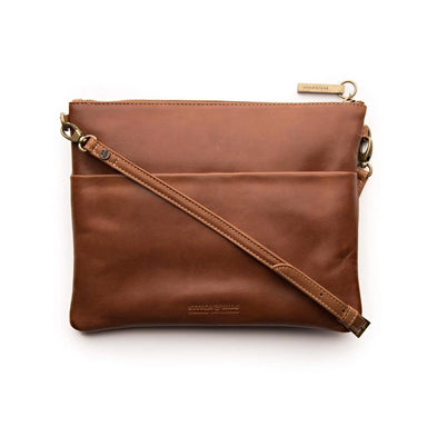 Stitch & Hide Leather Juliette Clutch Bag - Maple | Koop.co.nz