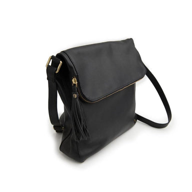 Stitch & Hide Leather Alexa Satchel Bag - Black | Koop.co.nz