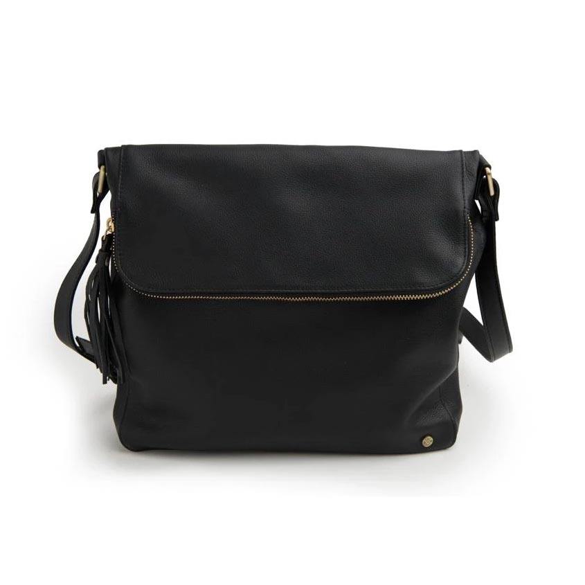 Stitch & Hide Leather Alexa Satchel Bag - Black | Koop.co.nz