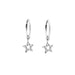 Lindi Kingi Deluxe Hammered Star Sleeper Earrings - Silver | Koop.co.nz