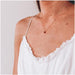 Lindi Kingi Deluxe Baguette Garnet Necklace - Gold | Koop.co.nz