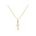 Lindi Kingi Deluxe Exalted Cross Necklace - Gold | Koop.co.nz