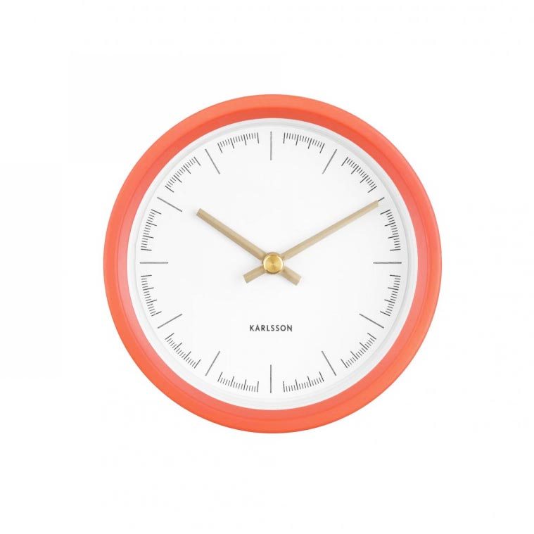 Karlsson Dense Wall Clock - Coral Pink (12.5cm) | Koop.co.nz