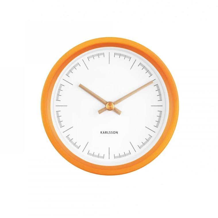 Karlsson Dense Wall Clock - Yellow (12.5cm) | Koop.co.nz