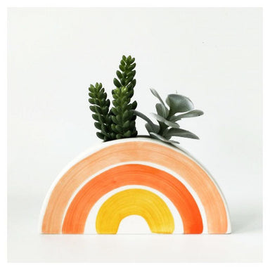 Urban Products Skyla Rainbow Arch Wall Planter/Vase - Orange | Koop.co.nz