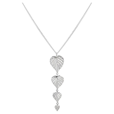 Wild Heart Space 4 Drop Pendant Necklace - Silver | Koop.co.nz