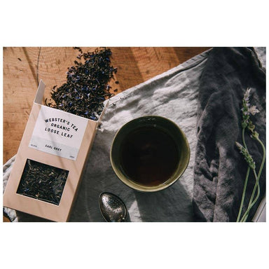 Webster's Tea Organic Loose Leaf Earl Grey Tea (100g) | Koop.co.nz