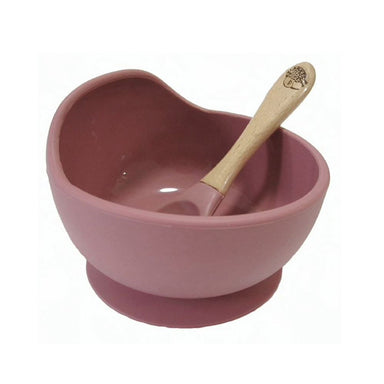 Moana Road Silicone Suction Bowl & Spoon - Pink | Koop.co.nz
