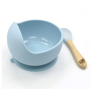 Moana Road Silicone Suction Bowl & Spoon - Blue | Koop.co.nz