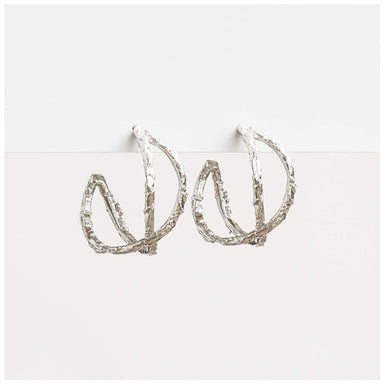 Stella & Gemma Lola Silver Hoop Earrings | Koop.co.nz