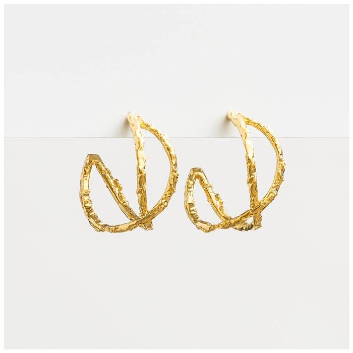 Stella & Gemma Lola Gold Hoop Earrings | Koop.co.nz