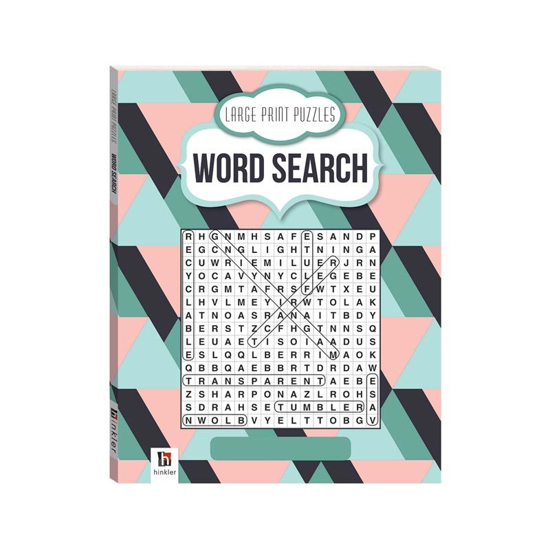Hinkler Large Print Puzzles Word Search - Homeware & Gifts | KOOP | — Koop