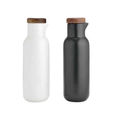 Ladelle Essentials Oil & Vinegar Set - White/Charcoal | Koop.co.nz
