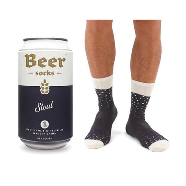 Luckies Beer Socks - Stout | Koop.co.nz