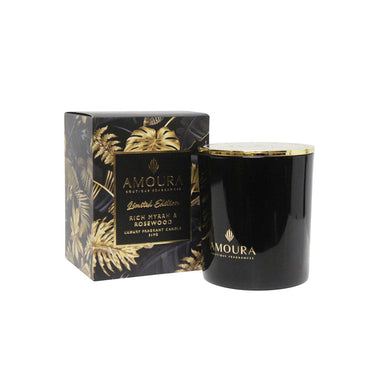 Amoura Luxury Fragrant Candle - Rich Myrrh & Rosewood | Koop.co.nz