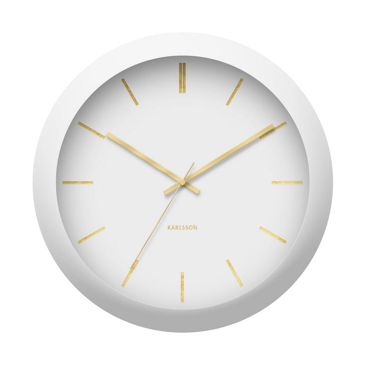 Karlsson Globe Wall Clock - White (40cm) | Koop.co.nz