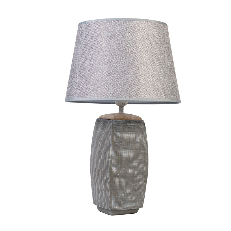 Linens & More Trellis Grey Lamp (52cm) | Koop.co.nz