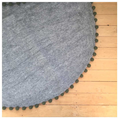 Sheepish Design NZ Wool Rug – Grey/Moss | Koop.co.nz