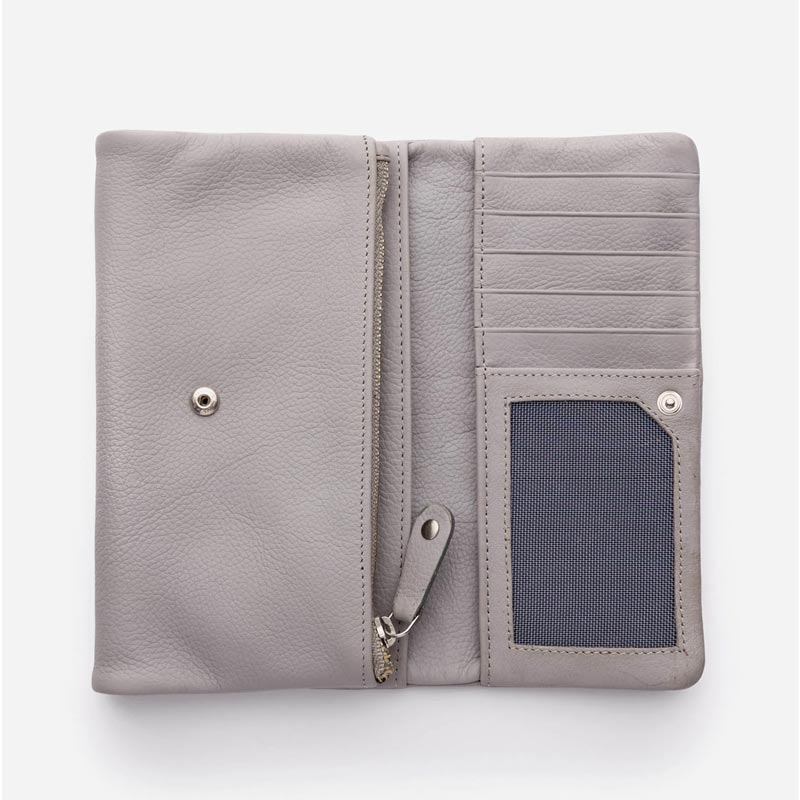 Stitch & Hide Women's Leather Paiget Wallet - Misty Grey | Koop.co.nz