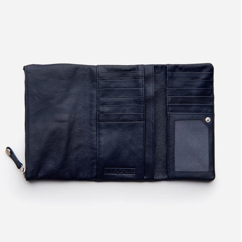 Stitch & Hide Women's Leather Paiget Wallet - Navy | Koop.co.nz