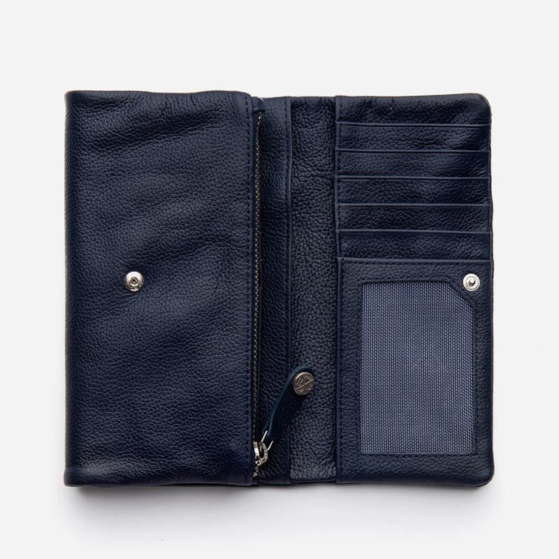 Stitch & Hide Women's Leather Paiget Wallet - Navy | Koop.co.nz