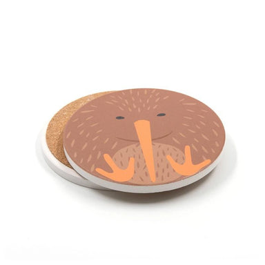100% New Zealand NZ Cuties Kiwi Ceramic Coaster Set/4 | Koop.co.nz