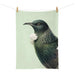 100% New Zealand Hushed Green Tui Tea Towel | Koop.co.nz