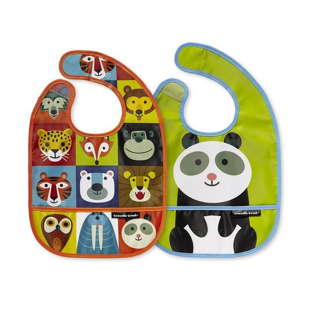 Crocodile Creek Two Bib & Pouch Set - Jungle Jamboree | Koop.co.nz