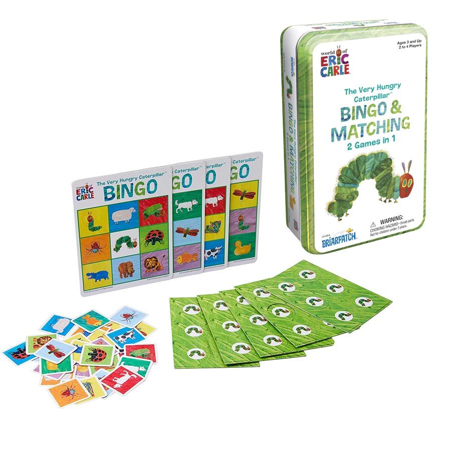 Briarpatch Eric Carle - The Very Hungry Caterpillar Bingo & Matching Games Tin | Koop.co.nz