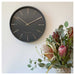 One Six Eight Maya Clock - Charcoal (30cm) | Koop.co.nz